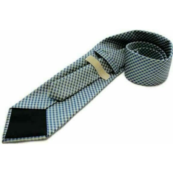 Michael Kors Men's Tie NWOT Silk Designer Dress Suit Necktie Blue Green White - Picture 3 of 9